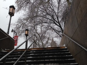 Winter Subway Climb