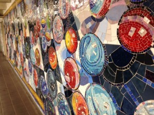 Subway Marble Mosaic Art