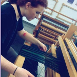 Andy in Weaving Class at Earlham